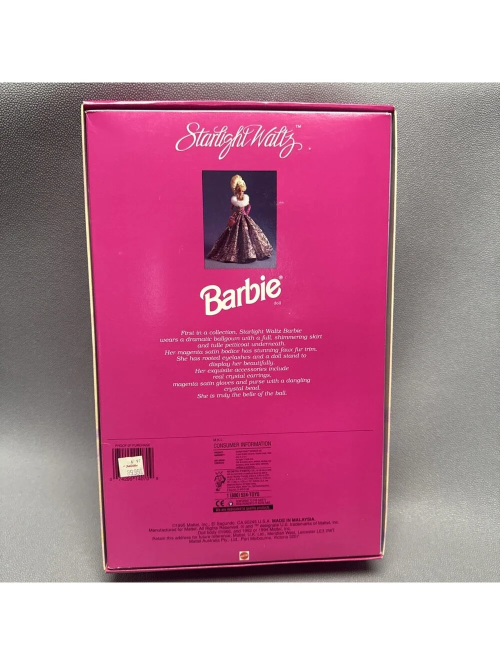 Starlight Waltz Barbie Doll Ballroom Beauties Collection 1995 Mattel 14070 NRFB